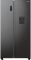 Холодильник SBS Gorenje, 179х67х92см, 2 двері, 353(191)л, А++, NF+, Інв., Зона св-ті, диспенсер, генератор льоду, Зовн. Диспл, чорний