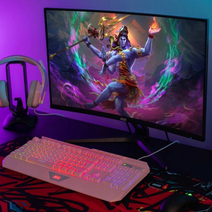 Монітор 2E GAMING 27" R2723BV HDMI, DP, VA, 165Hz, 6ms, CURVED, FreeSync