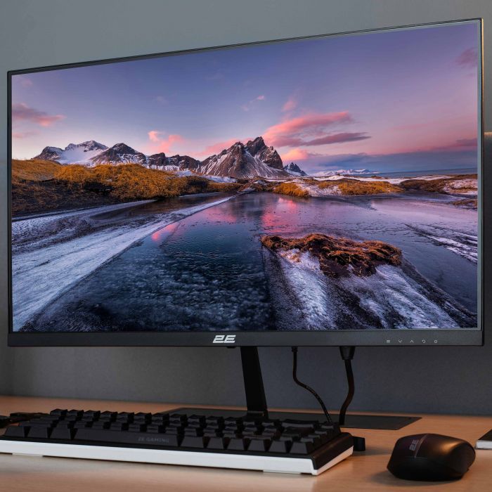 Монітор 2E 23.8" D2423B D-Sub, HDMI, MM, IPS, 75Hz, FreeSync