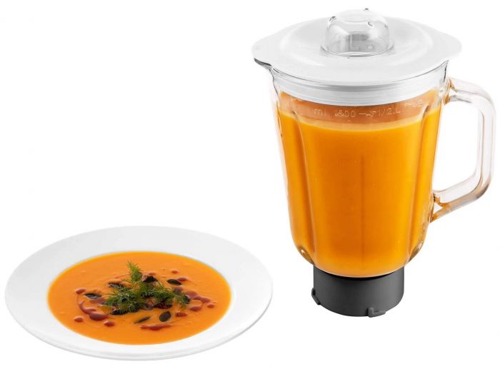 Кухонна машина Sencor 1000Вт, чаша-метал, корпус-пластик, насадок-12, білий