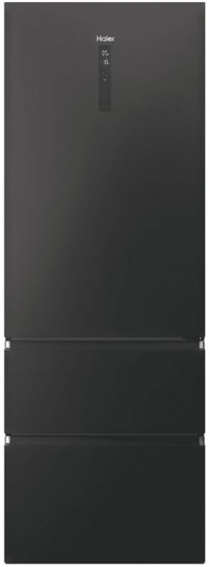 Холодильник Haier багатодверний, 200.6x70х67.5, холод.відд.-343л, мороз.відд.-140л, 3дв., А++, NF, інв., дисплей, зона нульова, чорний