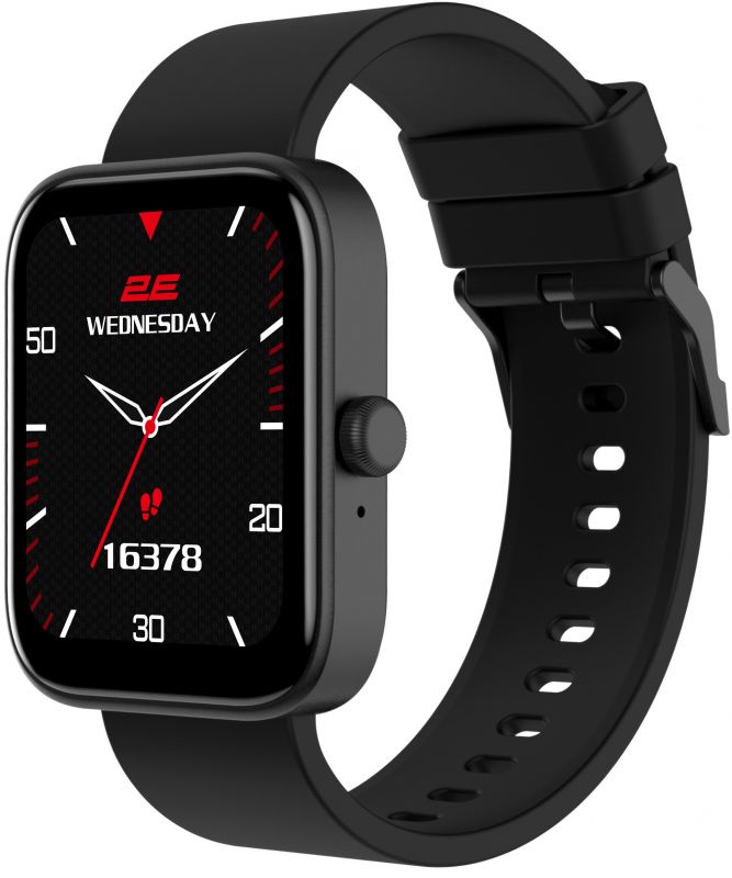 Смарт-годинник 2E Alpha SQ Music Edition 46мм, 1.78", 368x448, AMOLED, BT 5.2, Чорний