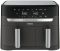 Мультипіч Tefal Dual EasyFry&Grill AirFryer, 2700Вт, чаша-5.2+3.1л, сенсорне керув., 2 чаши, гриль, пластик, чорний