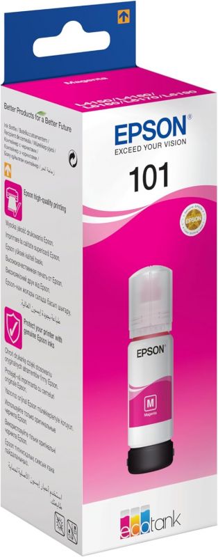 Контейнер з чорнилом Epson 101 EcoTank L14150/L4150/L4160/L4260/L4267/L6160/L6170/L6190/L6270/L6290 magenta