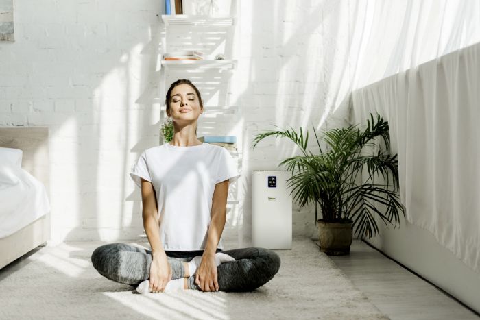 Очищувач повітря Karcher AF 50, 50м2, 520м3/год, дисплей, 2 HEPA фільтри, 4 режими,  інд. забр-ння, білий