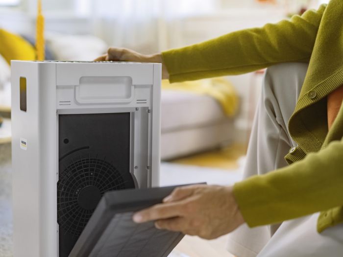 Очищувач повітря Karcher AF 50, 50м2, 520м3/год, дисплей, 2 HEPA фільтри, 4 режими,  інд. забр-ння, білий