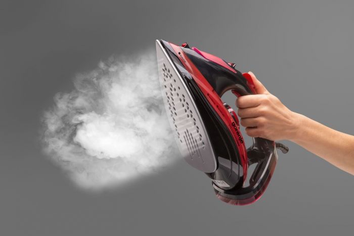 Праска Gorenje, 2800Вт, 350мл, паровий удар -100гр, верт. відпарювання, антинакип, автовідключення, керам. підошва, червоний