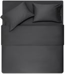 Простирадло на резинці Ardesto Mix&Match Premium, 160х200+30см, 100% бавовна, сатин, сірий