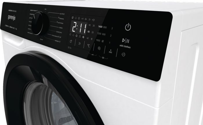 Пральна машина Gorenje фронтальна, 7кг, 1400, A+++, 47см, дисплей, пар, інвертор, білий