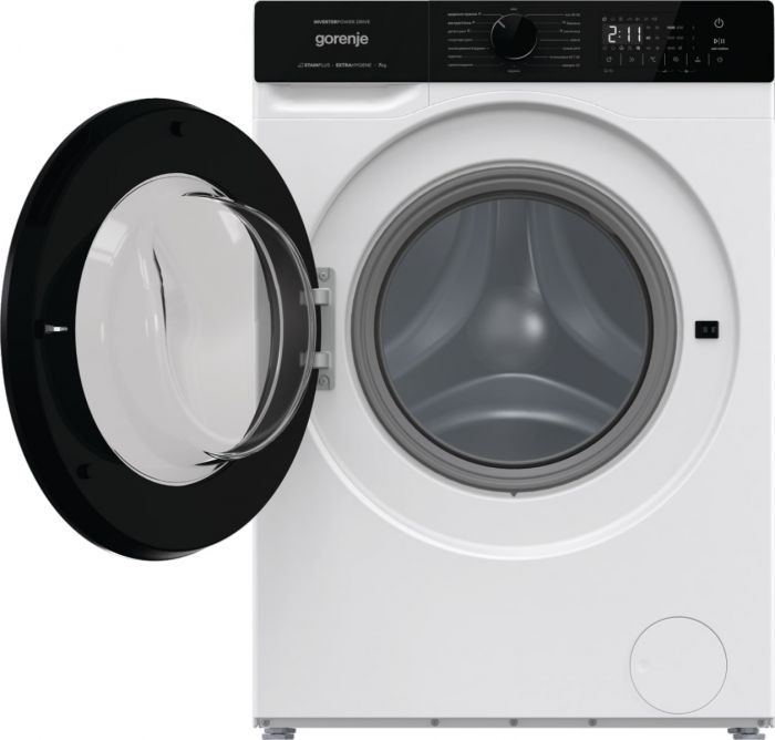 Пральна машина Gorenje фронтальна, 7кг, 1400, A+++, 47см, дисплей, пар, інвертор, білий