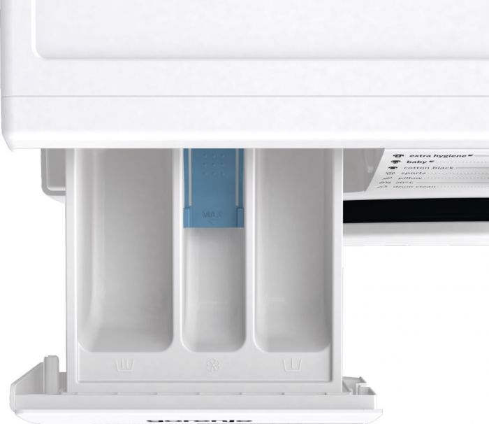 Пральна машина Gorenje фронтальна, 7кг, 1200, A+++, 43,5см, дисплей, пара, інвертор, білий