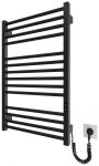 Рушникосушка Hygge Family електрична Derby, 770х530х80мм, таймер-регулятор, сталь, чорний матовий