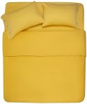 Простирадло на резинці Ardesto Mix&Match, 160х200+30см, 100% бавовна, сатин, жовтий