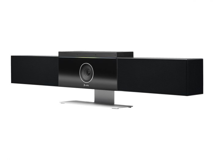Система відеоконференцзв'язку Poly Studio USB, 4K, 6 х Uni-mic, радіус дії 4,57 м, 2 х динаміки, сертифікати Microsoft Teams, Zoom, чорний