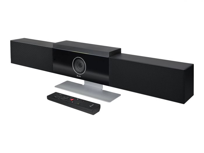 Система відеоконференцзв'язку Poly Studio USB, 4K, 6 х Uni-mic, радіус дії 4,57 м, 2 х динаміки, сертифікати Microsoft Teams, Zoom, чорний