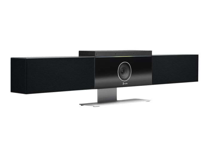 Система відеоконференцзв'язку Poly Studio USB, 4K, 6 х Uni-mic, радіус дії 4,57 м, 2 х динаміки, сертифікати Microsoft Teams, Zoom, чорний