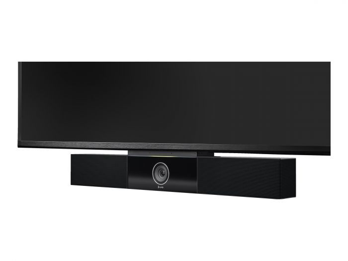 Система відеоконференцзв'язку Poly Studio USB, 4K, 6 х Uni-mic, радіус дії 4,57 м, 2 х динаміки, сертифікати Microsoft Teams, Zoom, чорний