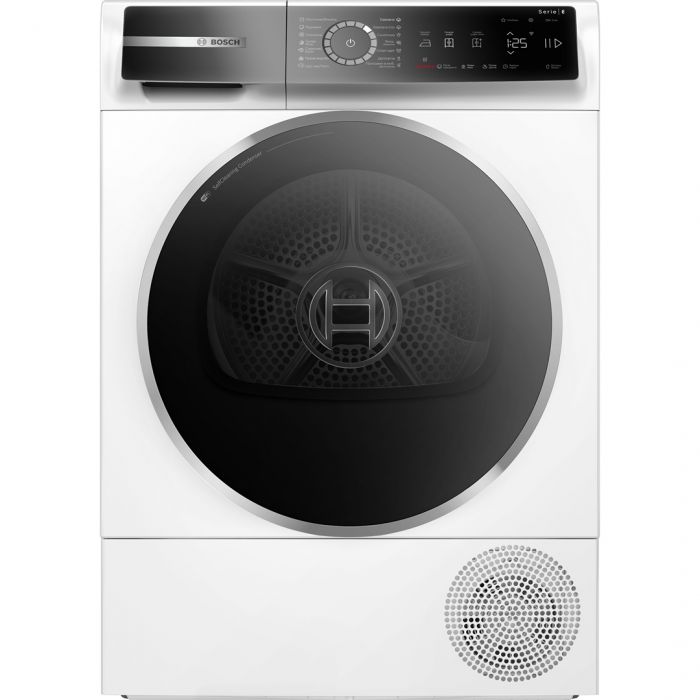 Сушильна машина Bosch тепловий насос, 9кг, A+++, 61см, дисплей, білий