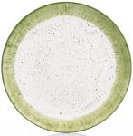 Тарілка обідня Ardesto Siena, 27см, порцеляна, біло-зелений