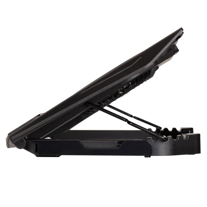 Підставка для ноутбука 2E GAMING CPG-006, до 17.3", 2xUSB-A, LCD/phone holder, RGB, чорний