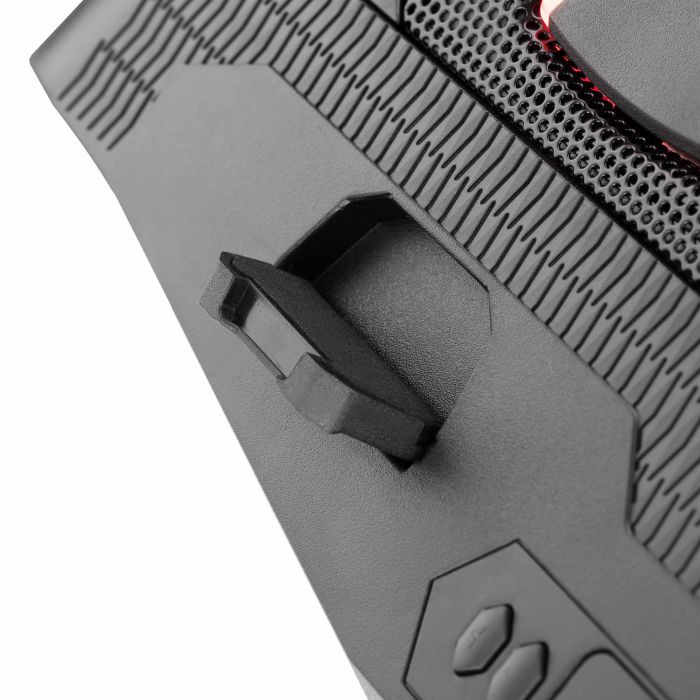 Підставка для ноутбука 2E GAMING CPG-006, до 17.3", 2xUSB-A, LCD/phone holder, RGB, чорний