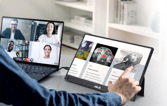 Монітор портативний Asus 15.6" ZenScreen MB16AHT mHDMI, 2xUSB-C, MM, IPS, Touch