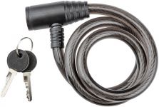 Замок протиугінний Top Tools, 12мм х 80см, 2 ключі, чорний