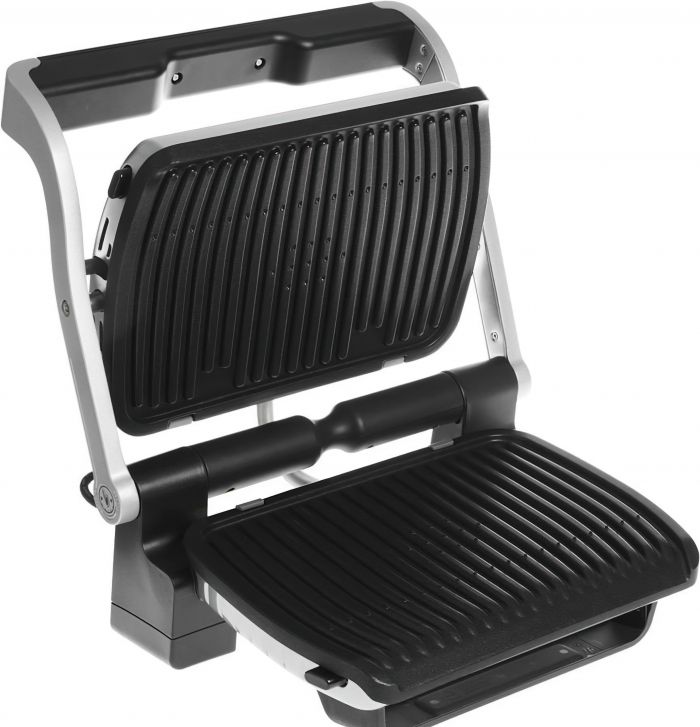 Гриль Tefal притискний OptiGrill+ Initial 2000Вт, темп. режимів-5, знімні пластини, метал