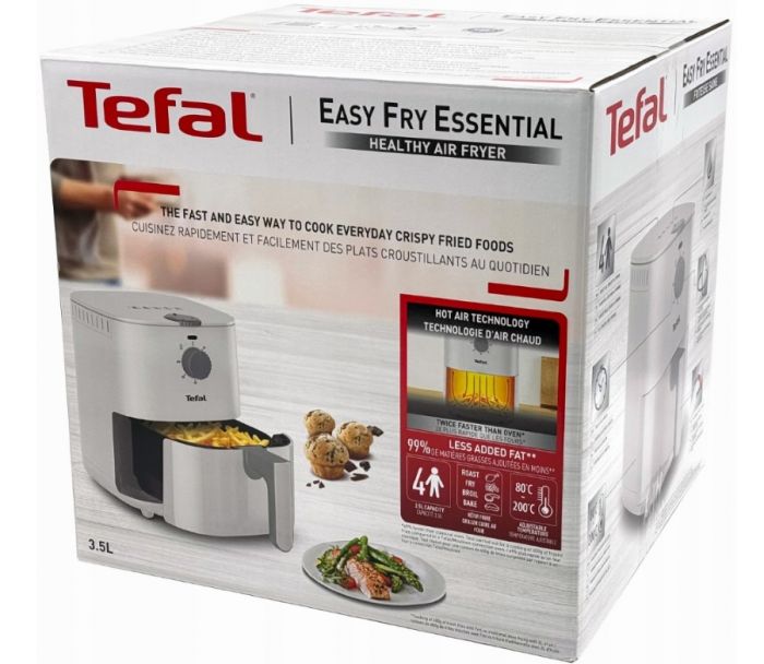 Мультипіч Tefal Easy Fry Essential, 1430Вт, чаша-3.5л, механічне керув., пластик, білий