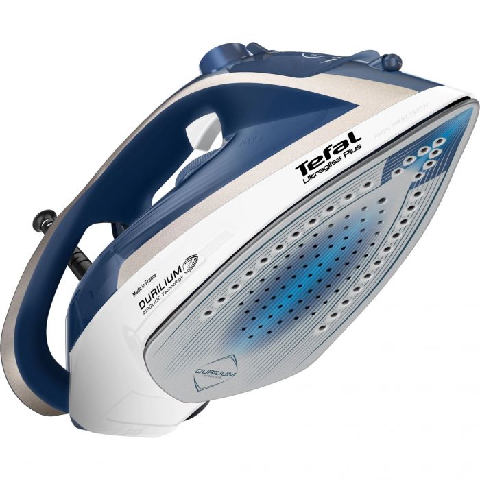 Праска Tefal Ultragliss Plus, 2800Вт, 270мл, паровий удар -260гр, постійна пара - 50гр, керам. підошва, синій