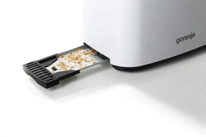 Тостер Gorenje, 850Вт, функц. розморожування, автовідключення, пластик, білий