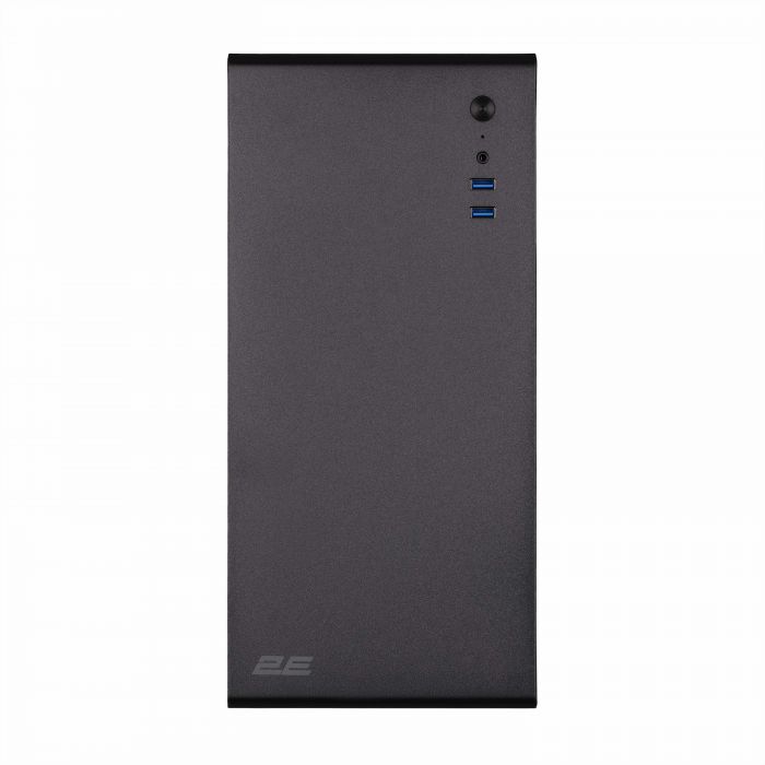 Корпус 2E Credo V200B-400 з БЖ 2E ATX400, 2xUSB3.0, 1x80мм, VGA 250мм, mATX, чорний