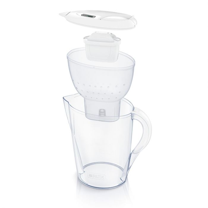 Фільтр-глечик Brita Marella Memo MXPro 2.4л (1.4л очищеної води) з фільтр-картриджем 3шт, білий