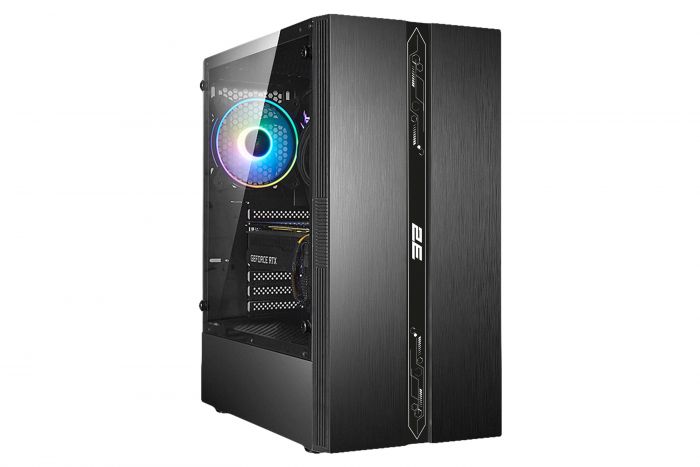 Корпус 2E GAMING Runa G2107 без БЖ 1xUSB3.0, 2xUSB2.0, 1x120мм ARGB, VGA 325мм, LCS ready, TG Side Panel, ATX, чорний