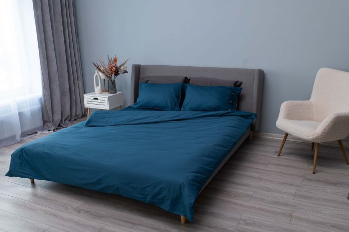Підковдра Ardesto Mix&Match, 200х220см, 100% бавовна, сатин, синій