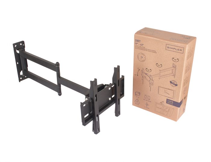 Кріплення ТВ поворотне Simpler 28ET 19-43"