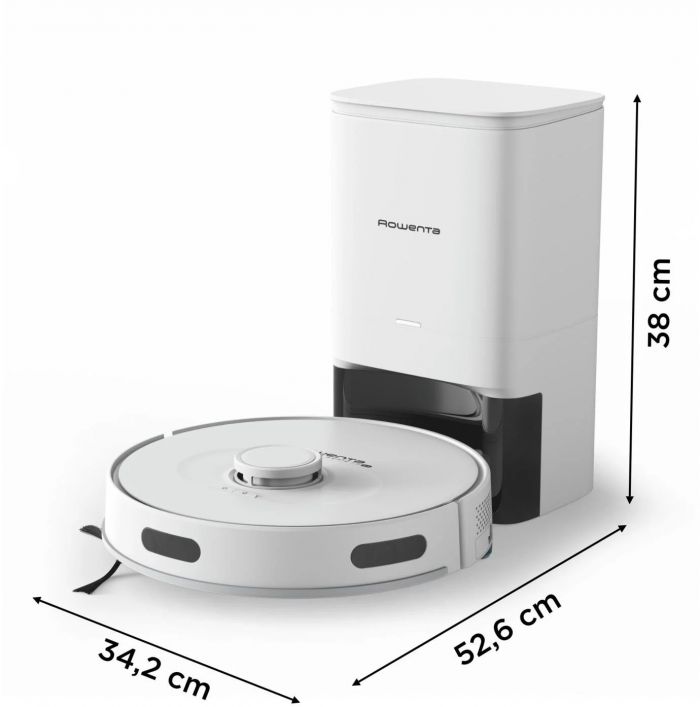 Робот-пилосос Rowenta миючий X-Plorer Serie 75 S+, 2700ПаВт, h=9.5см, 0.3л, конт пил -0.3л, автон. робота до 120хв, білий