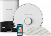 Робот-пилосос Rowenta миючий X-Plorer Serie 75 S+, 2700ПаВт, h=9.5см, 0.3л, конт пил -0.3л, автон. робота до 120хв, білий