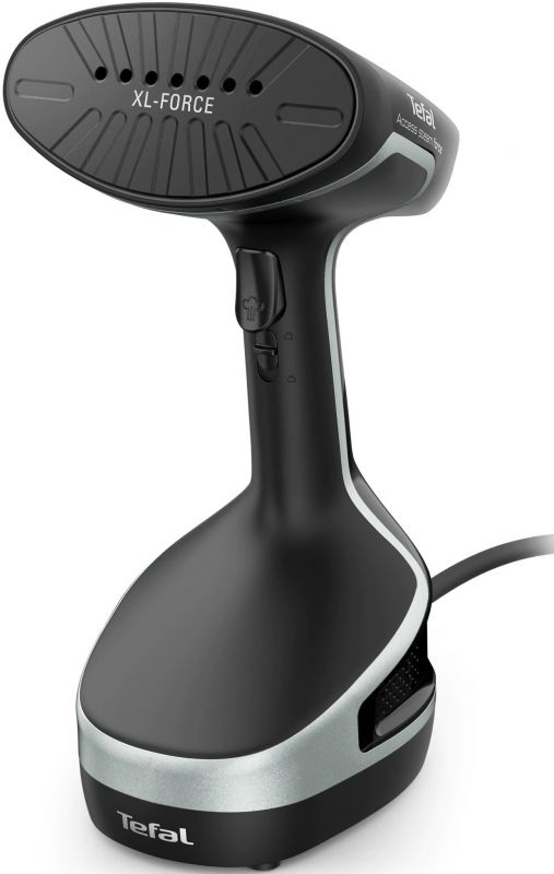 Відпарювач Tefal компактний Access Steam Force, 2000Вт, 200мл, постійна пара - 30гр, керам. підошва, чорно-сірий