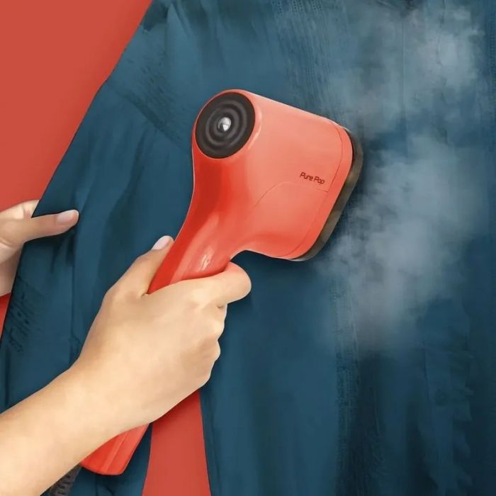 Відпарювач Tefal компактний Pure Pop, 1300Вт, 70мл, постійна пара - 20гр, червоний