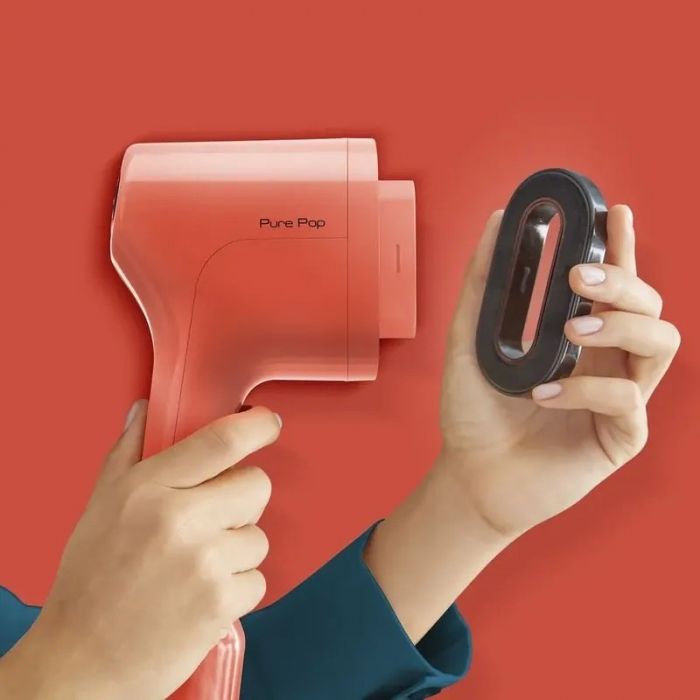 Відпарювач Tefal компактний Pure Pop, 1300Вт, 70мл, постійна пара - 20гр, червоний