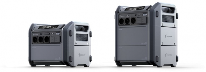 Портативна електростанція Segway CUBE 2000, 2584 Вт заг (R-Drive 4400 Вт), 2048 Вт/год, IPX3, BT, розширення ємності, швидка зарядка