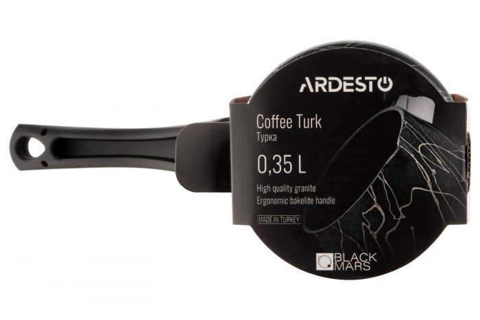 Турка Ardesto Black Mars, 0.35л, алюміній, бакеліт, чорний