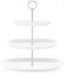 Блюдо 3-х ярусне Ardesto, 32х32см, порцеляна, білий