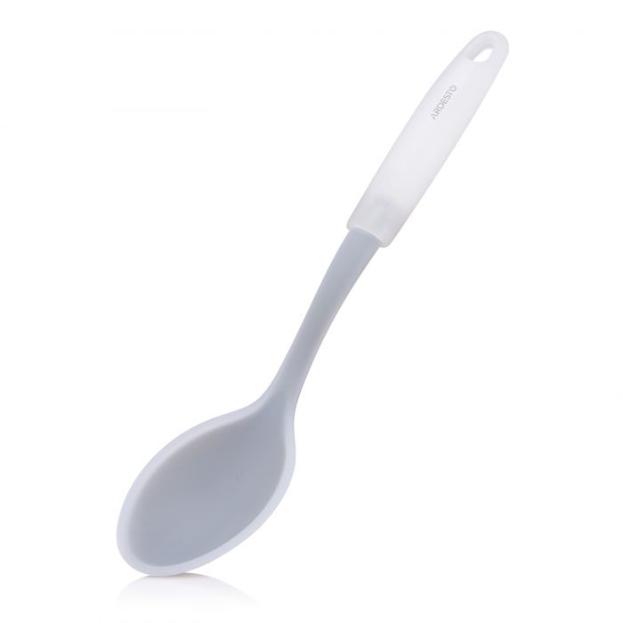 Ложка Ardesto Fresh, 31.2см, силікон, пластик, сірий