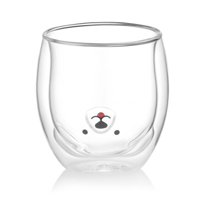 Набір чашок з подвійними стінками ARDESTO Animals, 300мл, 2шт, боросилікатне скло, прозорий