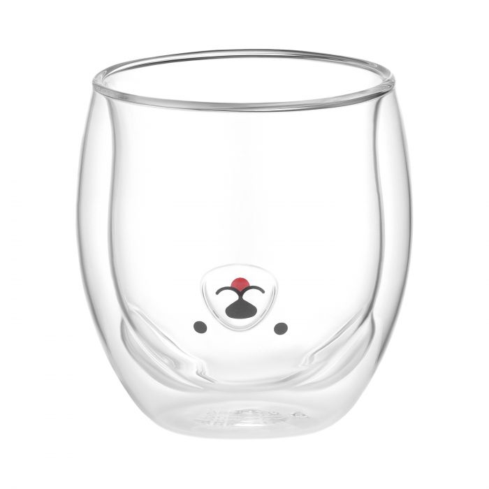 Набір чашок з подвійними стінками ARDESTO Animals, 300мл, 2шт, боросилікатне скло, прозорий