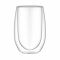 Набір чашок з подвійними стінками Ardesto, 350мл, 2шт, боросилікатне скло, прозорий
