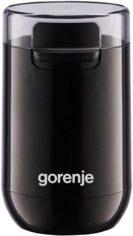 Кавомолка Gorenje роторна 150Вт, об'єм зерен-45г, пластик/метал, чорний