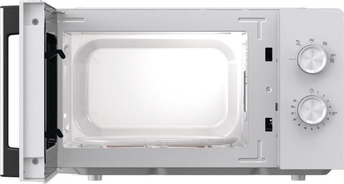 Мікрохвильова піч Gorenje, 17л, мех. керув., 700Вт, дисплей, білий